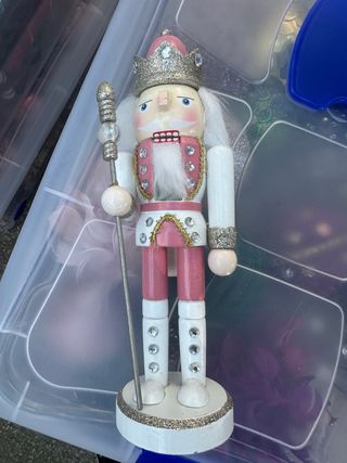 Cascanueces Rey Rosa y Blanco