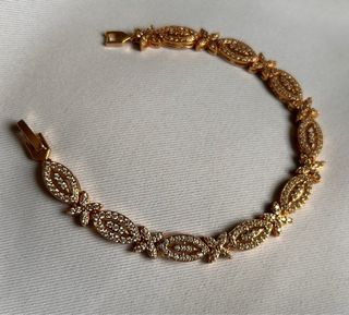 Pulsera joya Oro Laminado 18k Circonitas