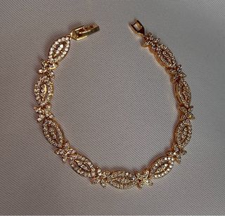 Pulsera joya Oro Laminado 18k Circonitas
