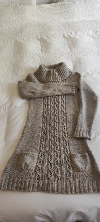 Jersey invierno cuello alto trenzado