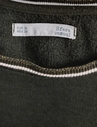 Jersey Sfera Mujer Talla XL verde oscuro.