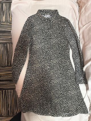 Vestido estampado blanco y negro