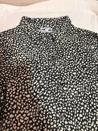 Vestido estampado blanco y negro