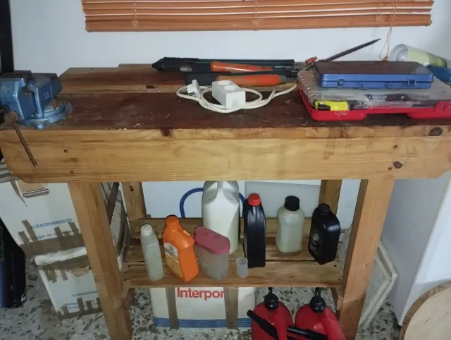 Banco de carpintero de madera