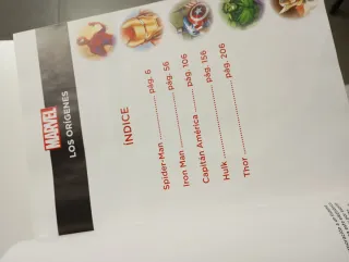 Marvel "Los orígenes"