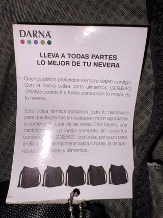 Mochila Térmica Darna Gris/Verde Oliva