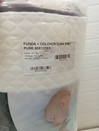 Colchón cuna 120x60x9 cm