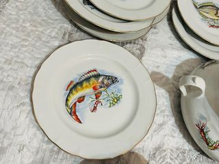 Tognana Servizio Piatti Porcellana Pesce