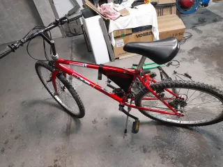 Bicicleta Montaña Antigua BTT Roja