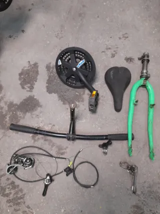 Bicicleta Montaña Antigua BTT Roja