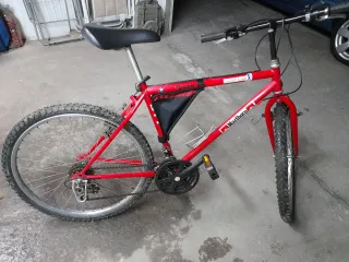 Bicicleta Montaña Antigua BTT Roja