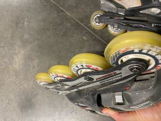 Patines Rollerblade extensibles usados.