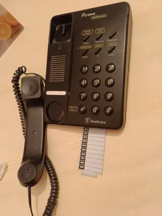 Teléfono sobremesa Forma negro