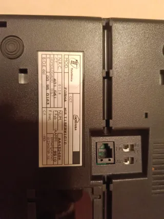 Teléfono sobremesa Forma negro