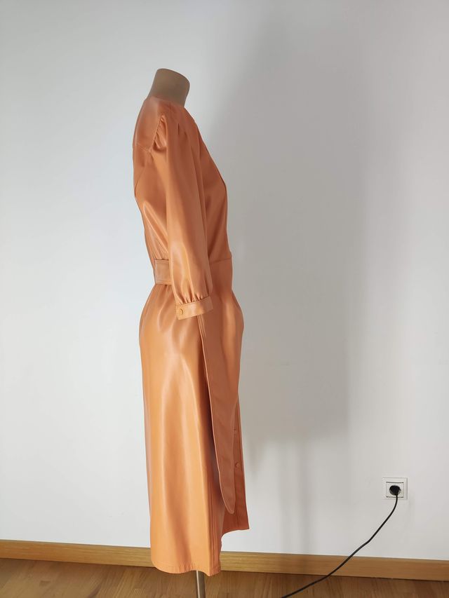 Vestido naranja mujer