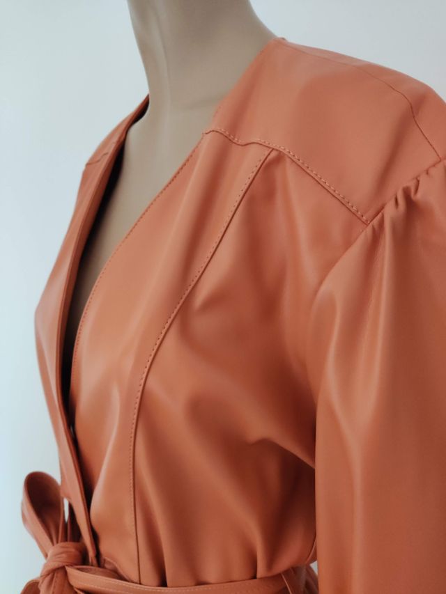 Vestido naranja mujer