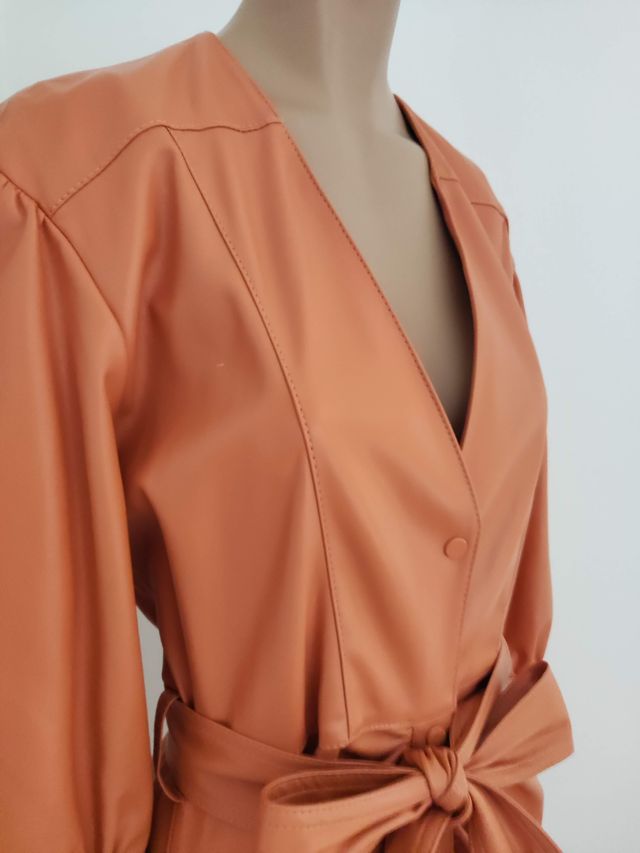 Vestido naranja mujer