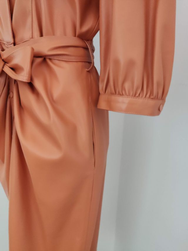 Vestido naranja mujer