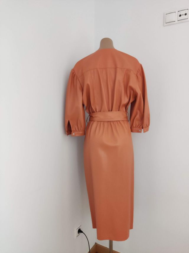 Vestido naranja mujer