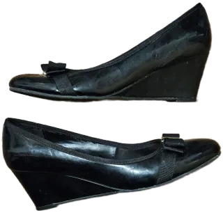 Scarpe Estrada donna nere con plateau