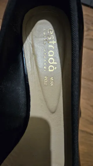 Scarpe Estrada donna nere con plateau