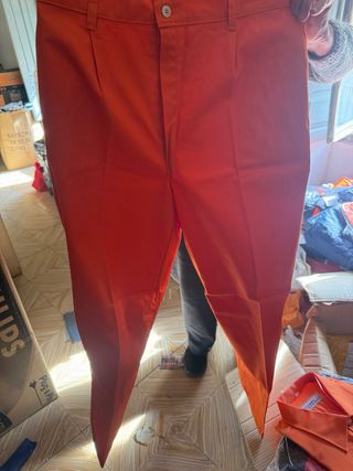 Camisa de trabajo El Corte Inglés naranja Talla L