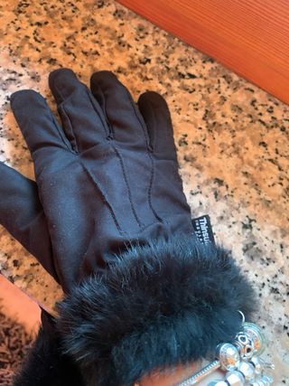 Guanti neri Thinsulate Tg. L