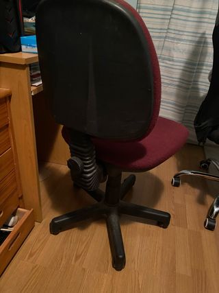 Silla de oficina granate