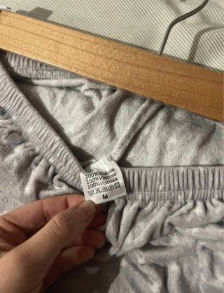 Pantalón pijama mujer gris estampado
