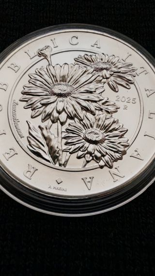 Moneta 1 onza argento 999 'Flora 2025' R. Italiana
