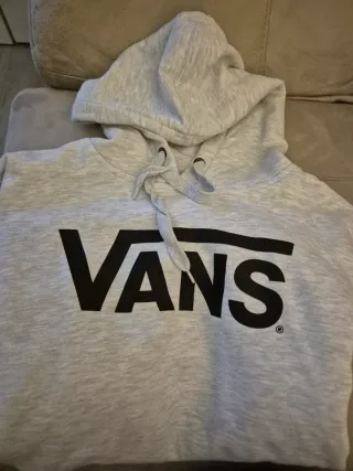 Sudadera Gris Vans con capucha