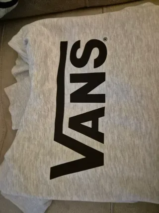 Sudadera Gris Vans con capucha