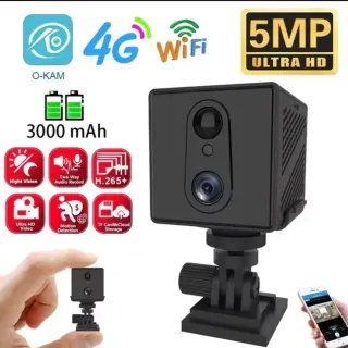 Câmera Segurança O-KAM 4G WiFi 5MP Ultra HD