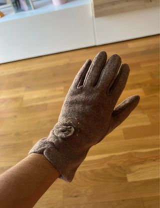 Guantes marrones de mujer