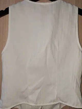 Chalecos Stradivarius Blanco y Negro Talla XS