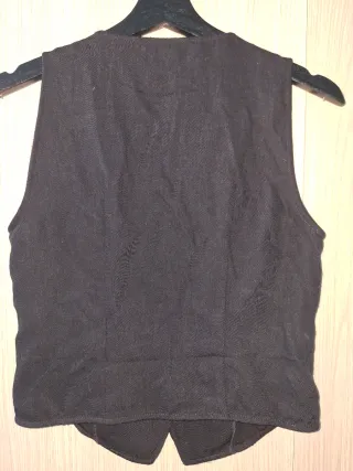 Chalecos Stradivarius Blanco y Negro Talla XS