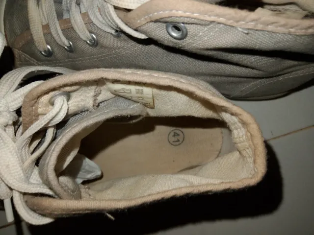 Bambas tipo Converse altas grises