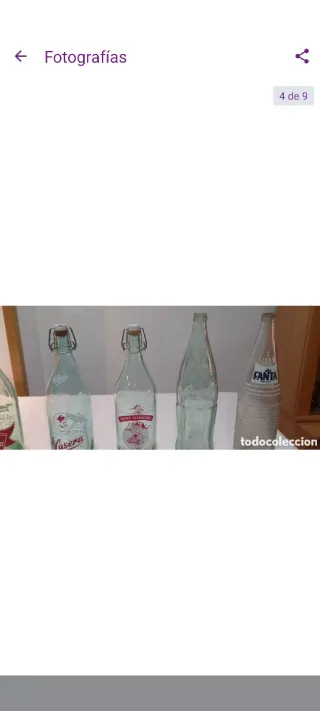 Collezione di 6 bottiglie antiche