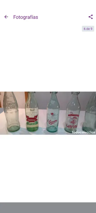 Collezione di 6 bottiglie antiche