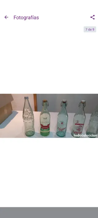 Collezione di 6 bottiglie antiche