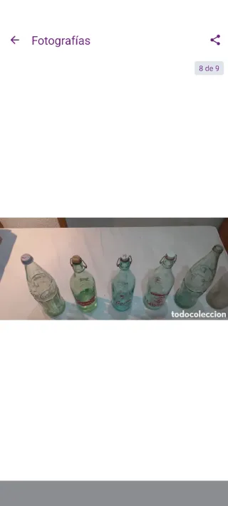 Collezione di 6 bottiglie antiche