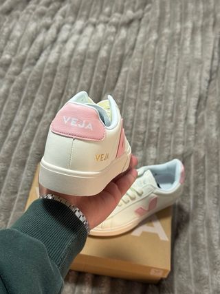 Veja Campo Chromefree Piel Blanca Rosa Pálido