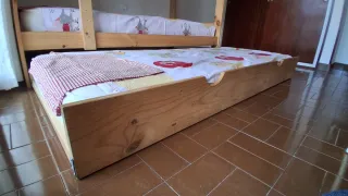 Litera con cama nido y 3 colchones Lufe