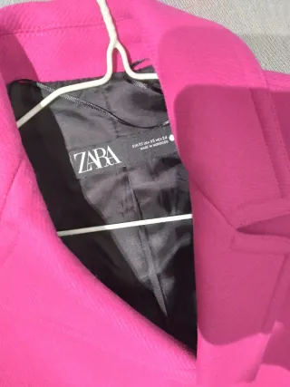 Abrigo fucsia lana Manteco Talla XS