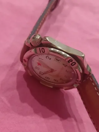 Orologio da polso russo con cinturino in pelle