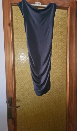 Vestido Escada gris sin espalda Talla S