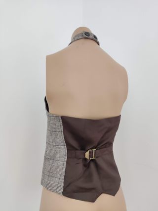 Chaleco de cuadros para mujer