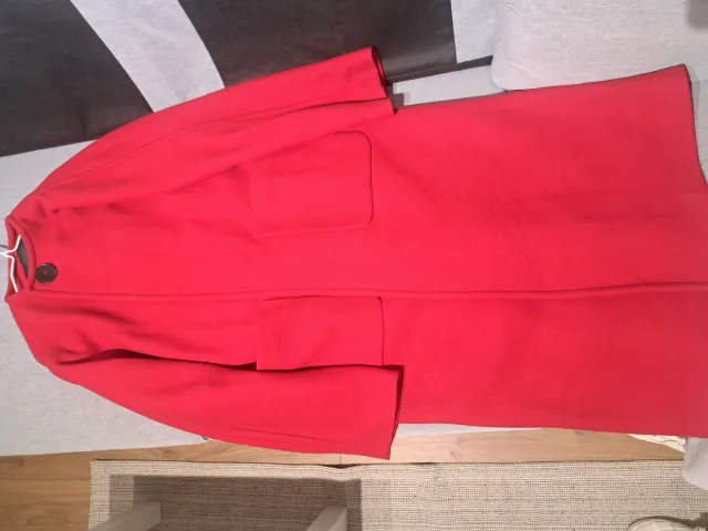 Abrigo Zara Lana Manteco Talla XS oversized ML