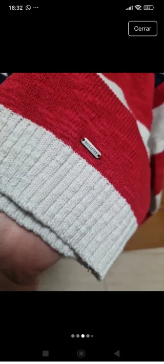 Jersey Hollister Lana talla S Bandera EEUU