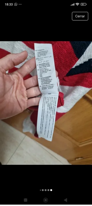 Jersey Hollister Lana talla S Bandera EEUU